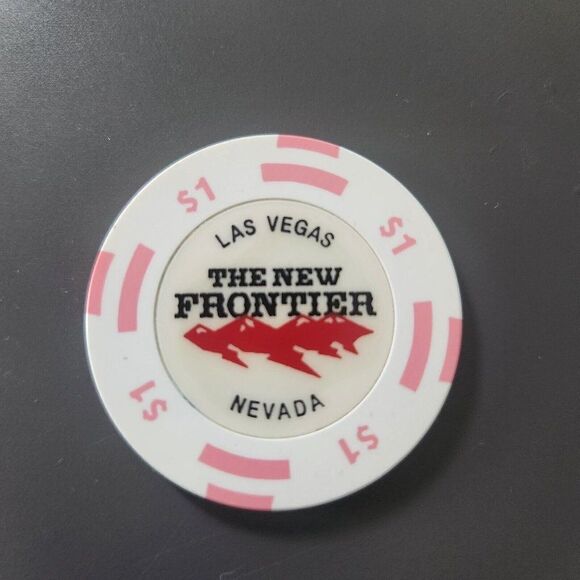 Closed Casino Chip $1 The New Frontier Nevada Las Vegas Poker Chip - Picture 1 of 2